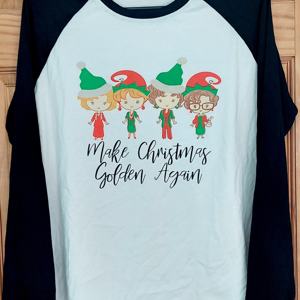 Womens Christmas Golden Girls Elf Shirt